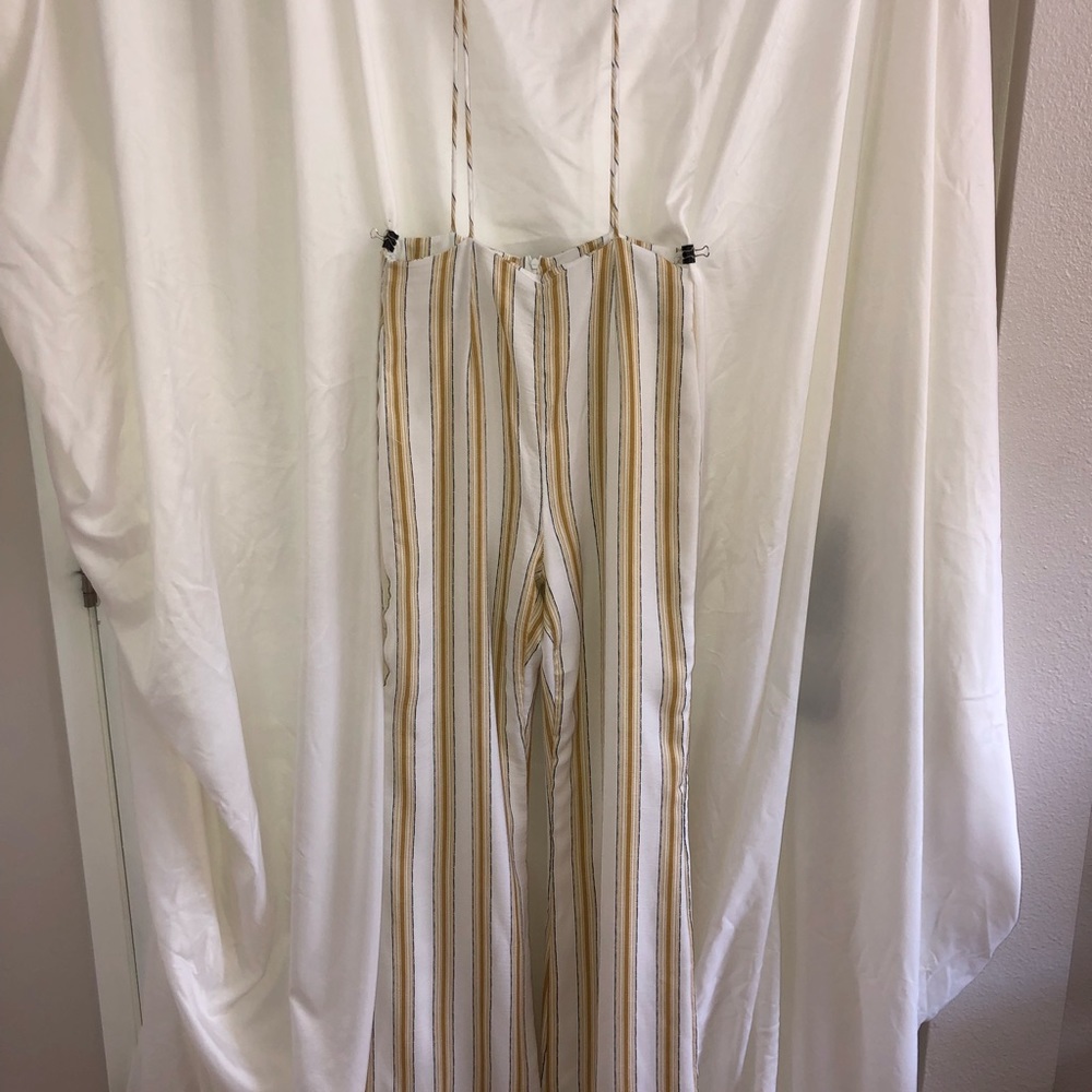 FUNKY STRIPED OVERALL PANTS